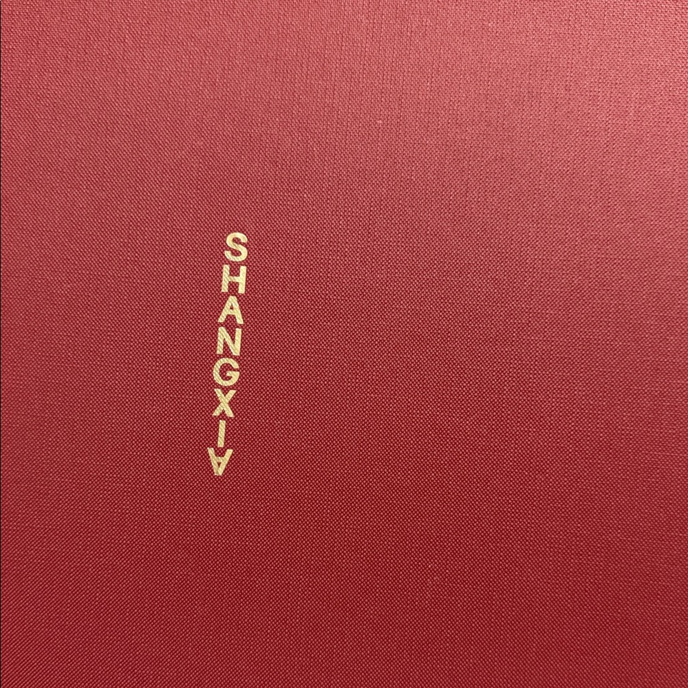 SHANG XIA Red and Gold luxury Scarf